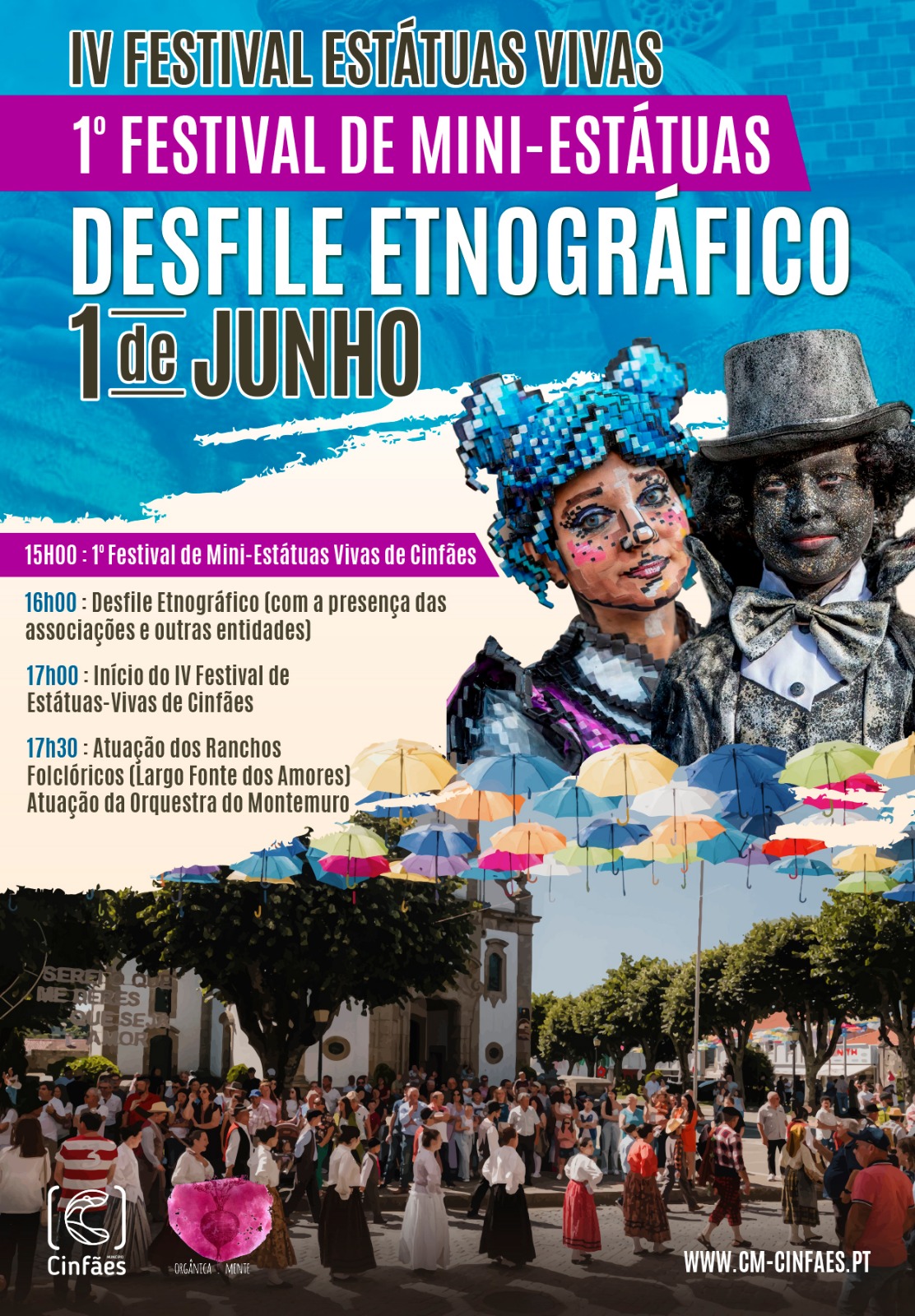 Desfile Etnográfico e Festival de Estátuas Vivas