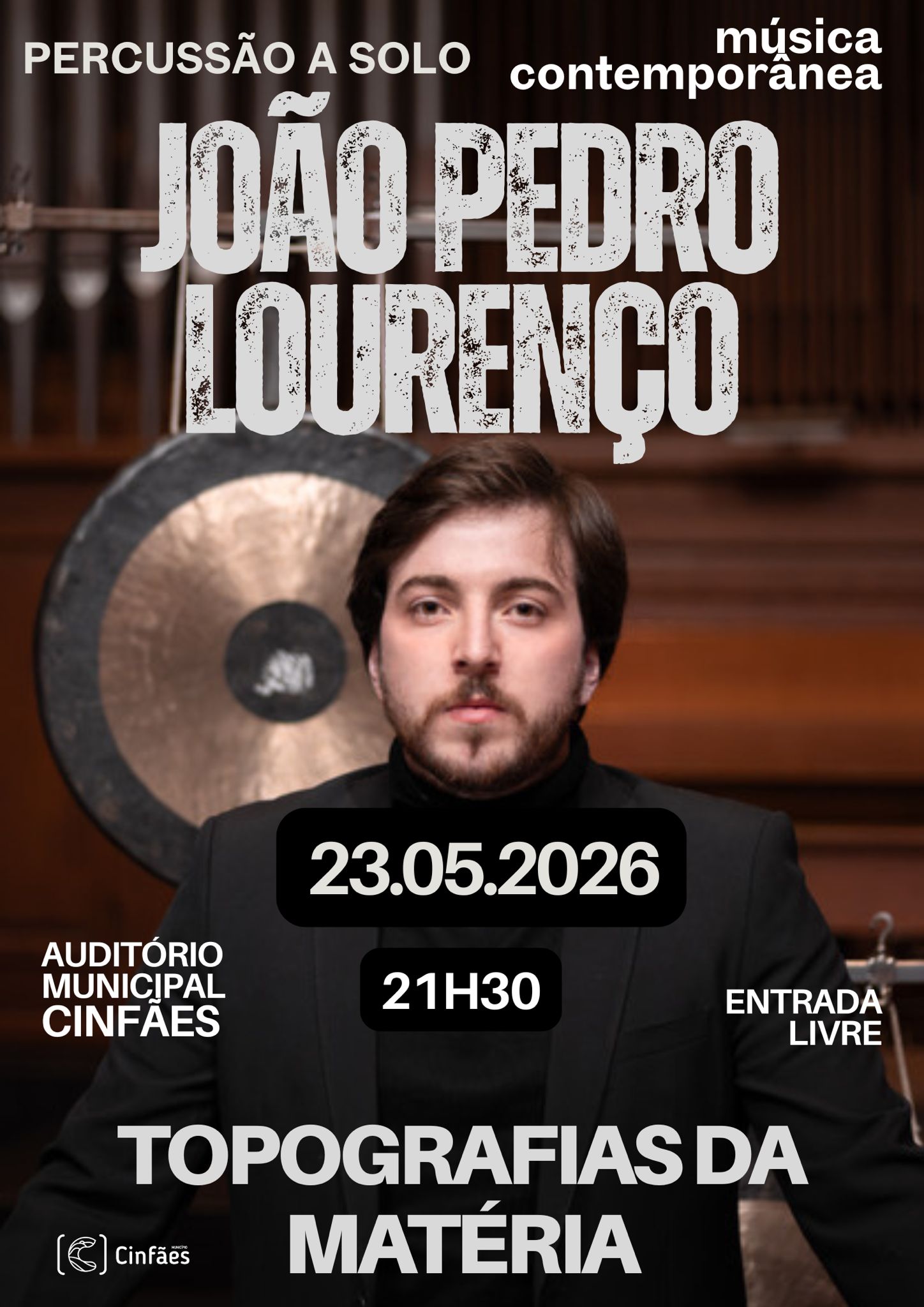 Auditório Municipal de Cinfães recebe concerto “Topografias da Matéria”