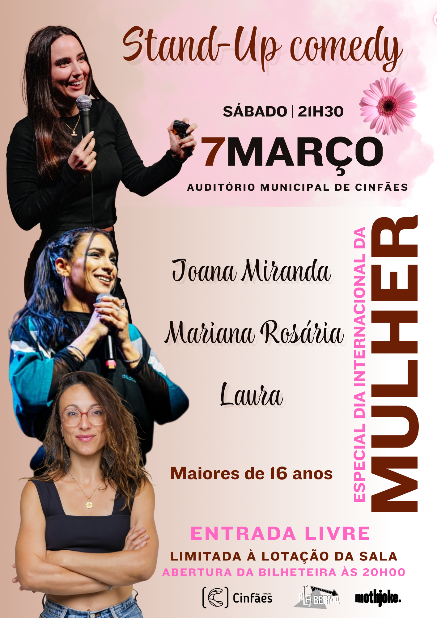 Stand-Up Comedy assinala o Dia Internacional da Mulher em Cinfães