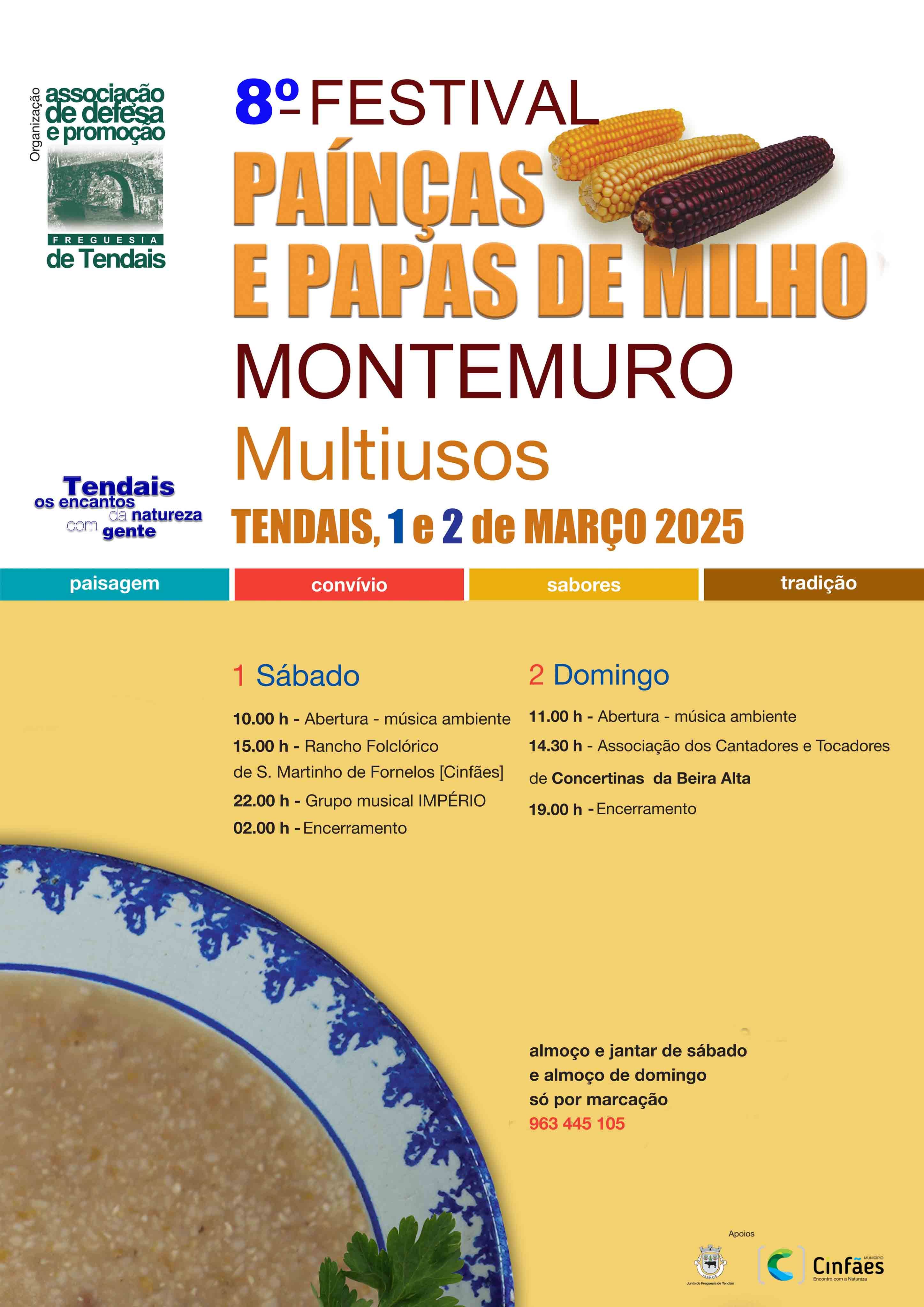 Festival das Painças e Papas de Milho do Montemuro nos dias 1 e 2 de março