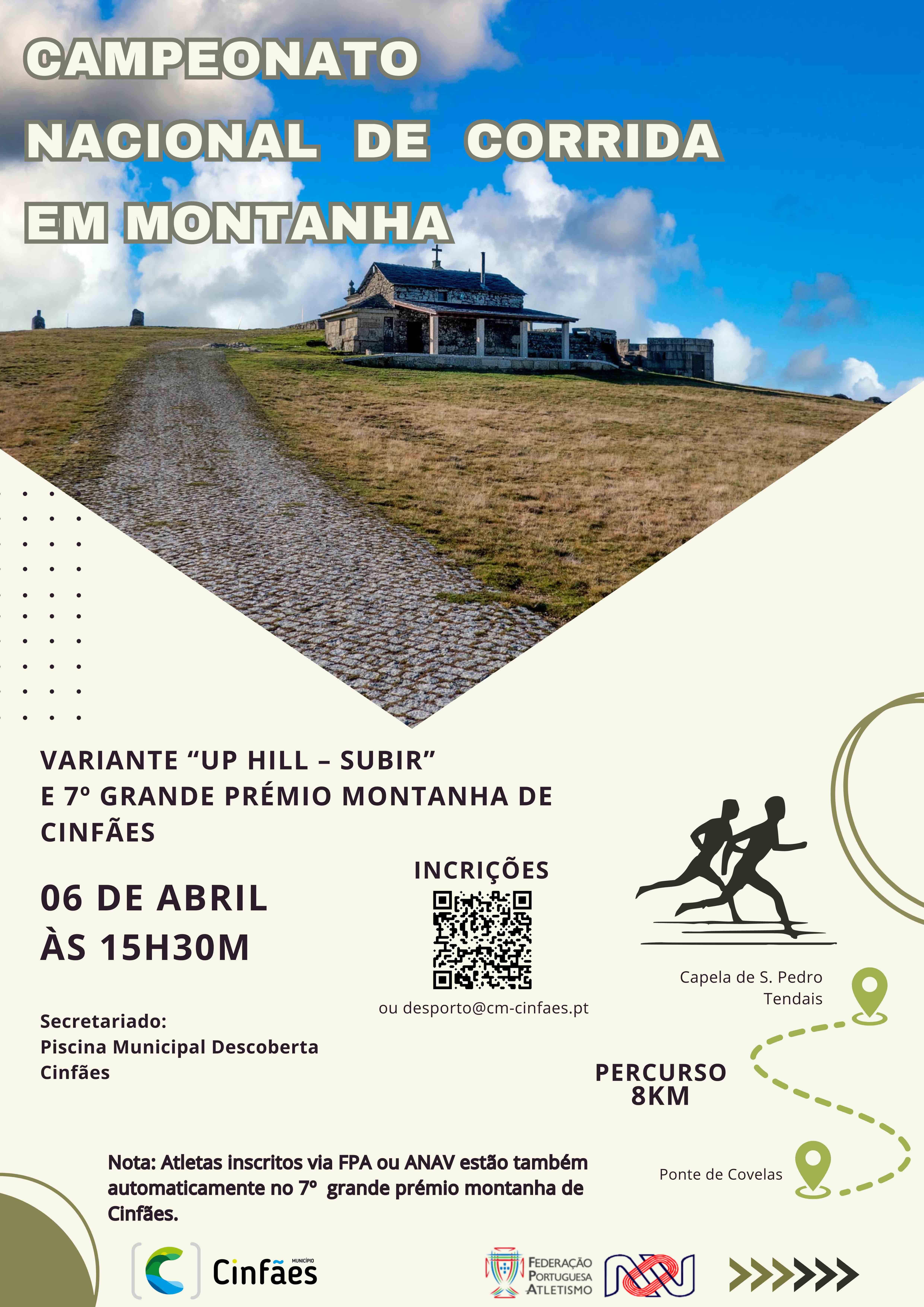 Campeonato Nacional de Corrida em Montanha 2024 e 7º Grande Prémio de Montanha de Cinfães – Inscrições até ao dia 1 de abril!